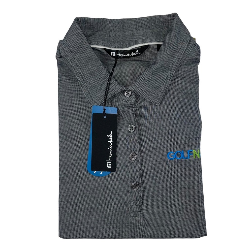 Travis Mathew Gray Performance GOLF NOW Mens Polo Shirt Size L NWT 1WJ039